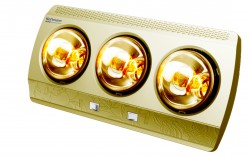 Đèn sưởi nhà tắm Kottmann 3 bóng dòng vàng (KOTT-GOLDEN) 825 W -  K3B-G