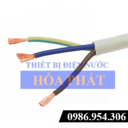 Dây điện Trần Phú, dây tròn đặc 3 ruột VCm 3x1.0