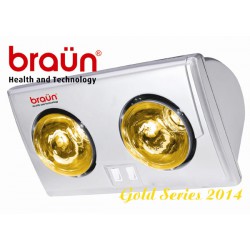 Đèn sưởi nhà tắm Braun BU02G (bóng vàng)