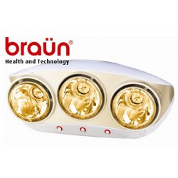 Đèn sưởi nhà tắm Braun BU03G (bóng vàng)